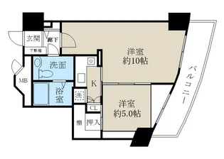 新潟ダイカンプラザ遊学館【13階】の間取り