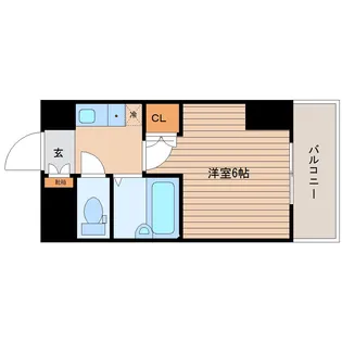 ステュディオ仙台【2階】の間取り