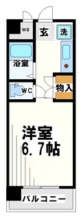 エステージ西調布【1階】の間取り