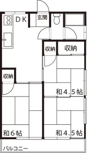 ネクサス加美平【1階】の間取り