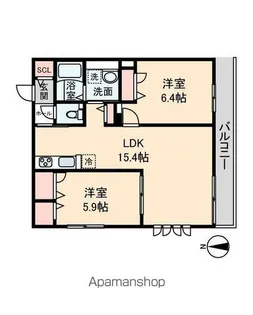 ルミエール【2階】の間取り