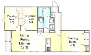 Grace Residence【1階】の間取り