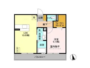 サンシティ大和【3階】の間取り