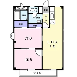レジデンス三幸【2階】の間取り