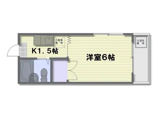 サンライズ千同A【3階】の間取り