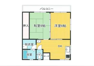 第2みやこアパート【1階】の間取り