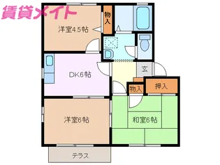 メルベールC【2階】の間取り