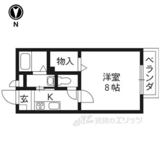 ブランシェ御陵2【2階】の間取り