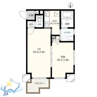 BLOCK TOWER【5階】の間取り