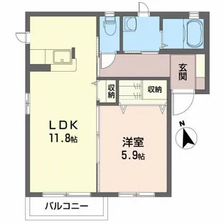 メゾン美完成 A【2階】の間取り