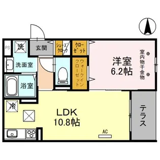 グランドール清水【1階】の間取り