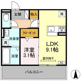 Grand(グラン)/Avant(アバン) Avant(アバン)【3階】の間取り