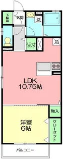 ディアベルジュ【2階】の間取り