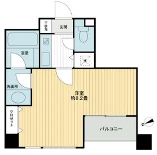 エンゼルピュア高輪【4階】の間取り