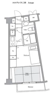 エルプレイス三田【4階】の間取り
