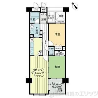 ライオンズガーデン西葛西【7階】の間取り
