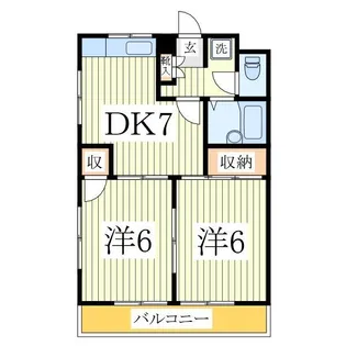 コーポCELG【2階】の間取り