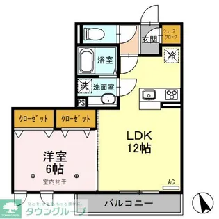 メゾン・ドゥ・ボヌール【2階】の間取り