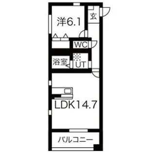 RVII(アールセブン)【5階】の間取り