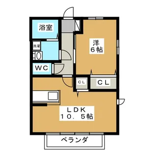 ルーチェ瑞穂 B【1階】の間取り
