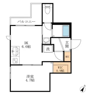 ヴェラハウス向島【2階】の間取り