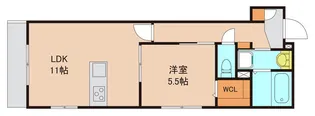 ジュネスリキヤA棟【1階】の間取り