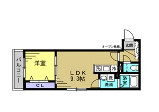 Eriu【3階】の間取り