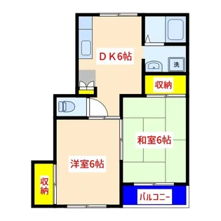 ローズ21 C棟【2階】の間取り