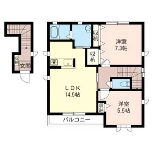 メゾンスールス【2階】の間取り