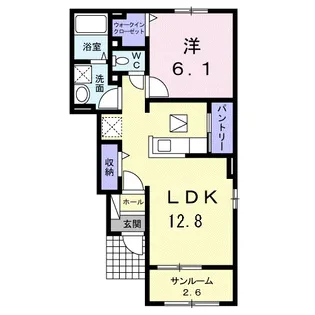 スターリープレイン A【1階】の間取り