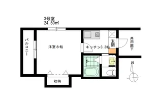 クレイブ川口【3階】の間取り