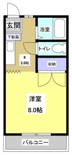 サンハイツエムII【1階】の間取り