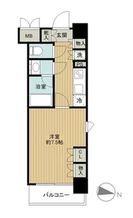 クオリア小石川【7階】の間取り