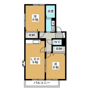 クレストI【1階】の間取り