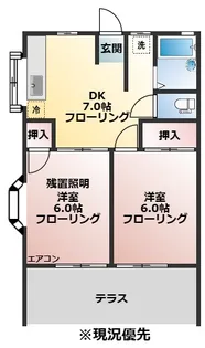 清水ハイツ2【1階】の間取り