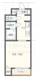 KーII【4階】の間取り