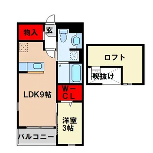 ヌウボー・メゾン【2階】の間取り