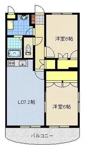 サンフラワーII【2階】の間取り
