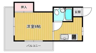 サンハイツ神足【3階】の間取り