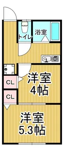 サニーフォレスト長洲【1階】の間取り