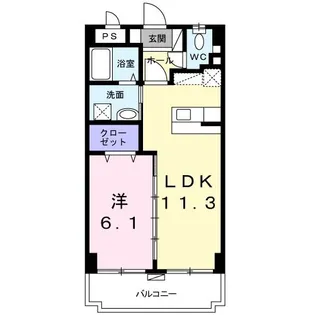 エアリー・たか【2階】の間取り