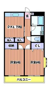 アムールオオカサ【2階】の間取り