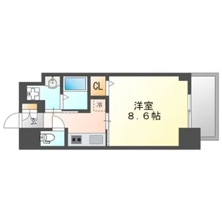 CASSIA河原町平和大通【11階】の間取り