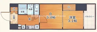 プランドール新大阪【7階】の間取り