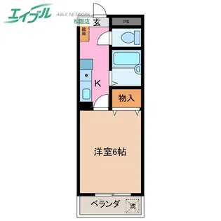 パルテンザ松阪1【1階】の間取り