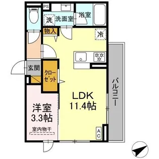 リオ ポンテ【3階】の間取り