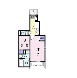 Veriest天神【1階】の間取り