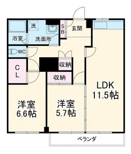 ダイワプラザ都【1階】の間取り