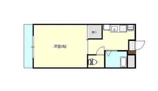 ゼブラハイツ【1階】の間取り