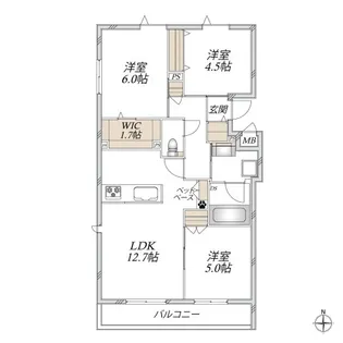 Maison de la grue【2階】の間取り